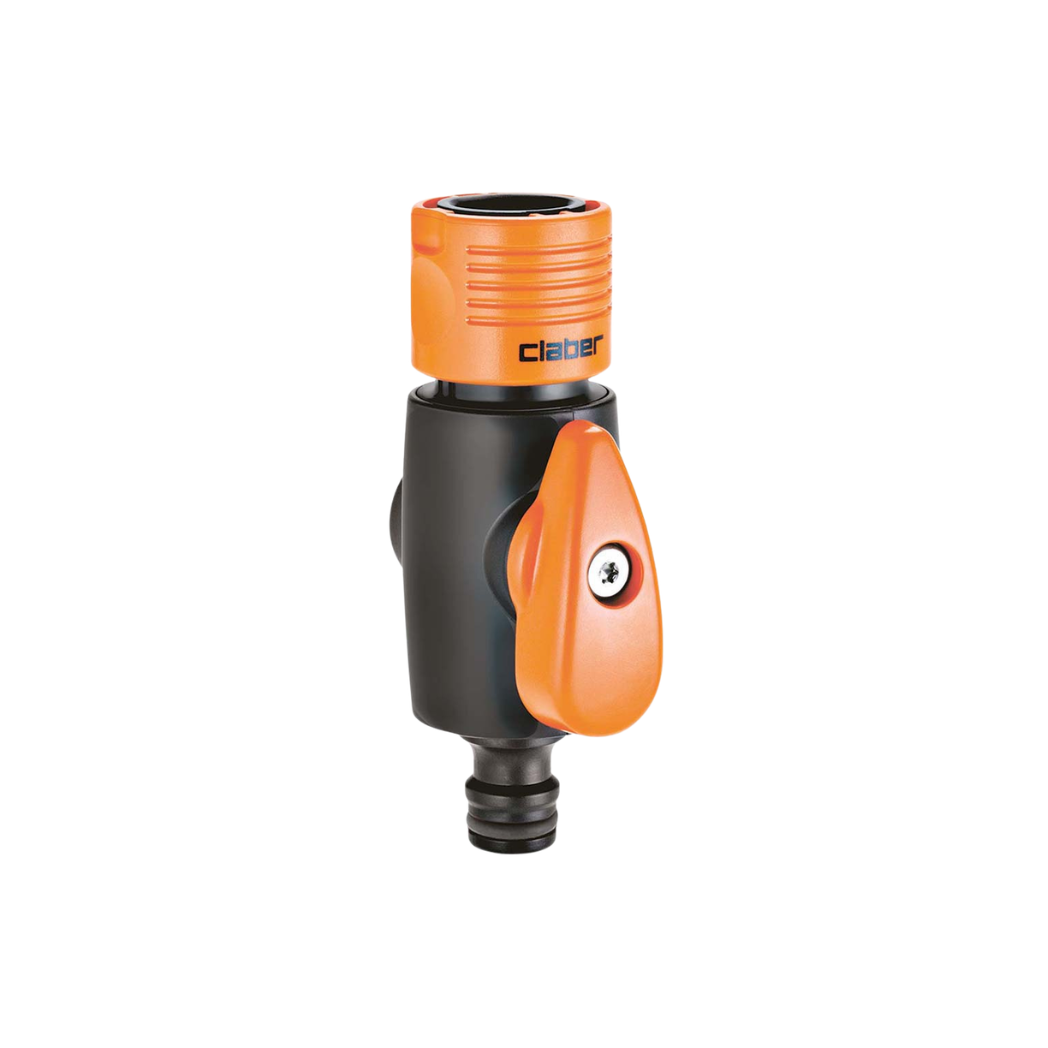 RUBINETTO INTERMEDIO CLABER CON INNESTI RAPIDI M/F 8601